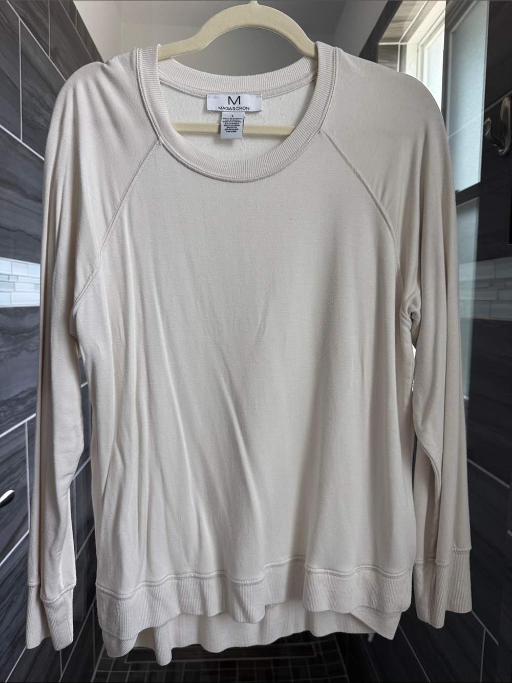 Magaschoni Long Sleeve Crewneck Top